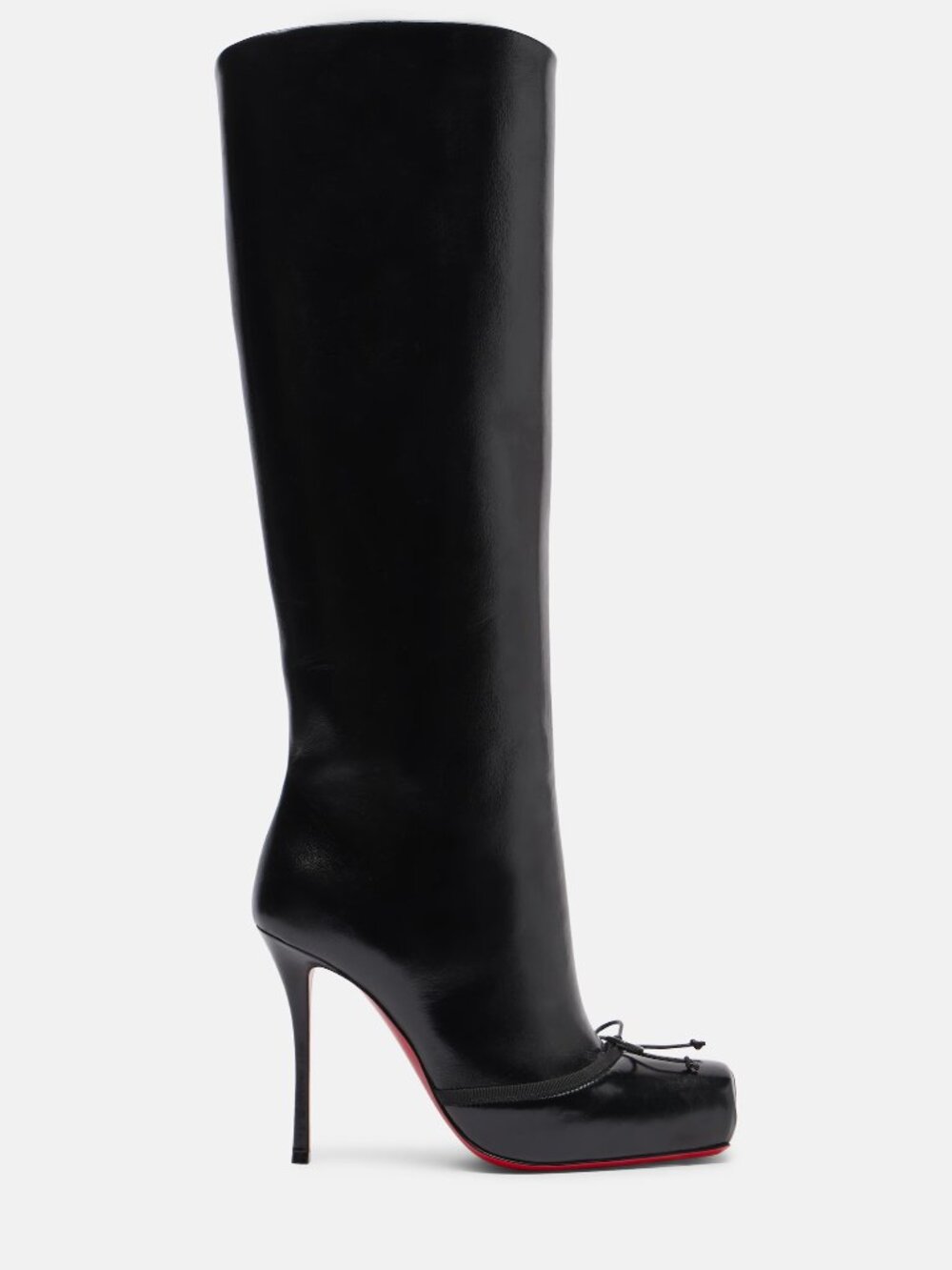 Christian Louboutin CASSIA NODO BOTTA 100  Knee High Boots Ballet Heels